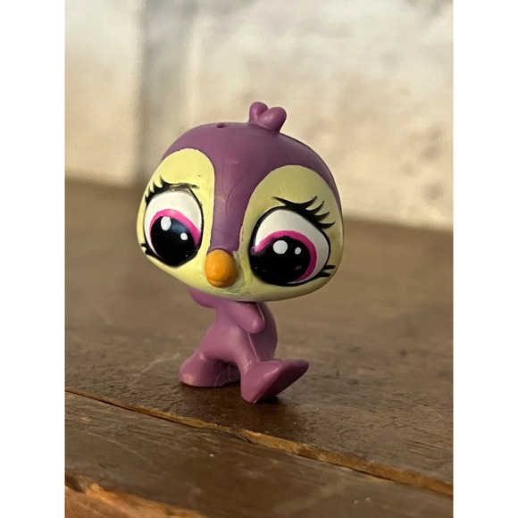 Mini Littlest Pet Shop LPS #3756 Flip Flurry Purple Penguin - Picture 5 of 5